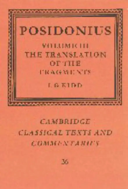 Posidonius (English, Posidonius | I. G. Kidd | Michael Reeve)