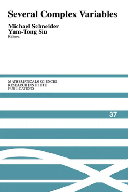 Buy Several Complex Variables (English, Michael Schneider | Yum-Tong Siu) — BookShops.in