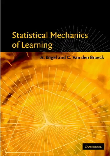 Buy Statistical Mechanics of Learning (English, A. Engel | C. Van Den Broeck) — BookShops.in