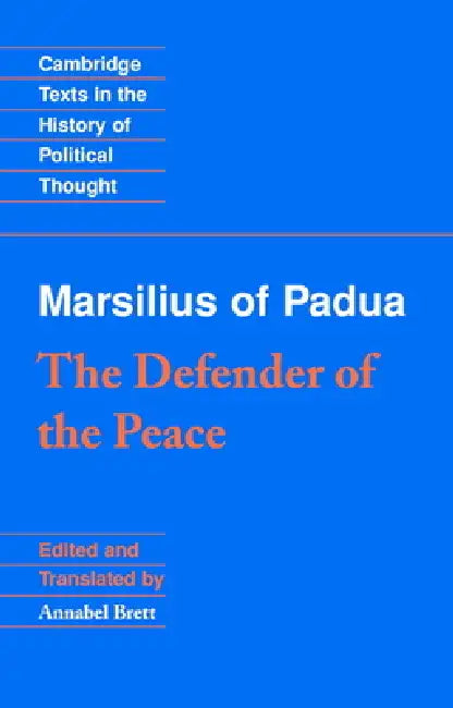 Buy Marsilius of Padua (English, Annabel Brett) — BookShops.in