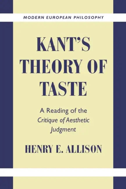 Buy Kant's Theory of Taste (English, Henry E. Allison | Robert B. Pippin) — BookShops.in