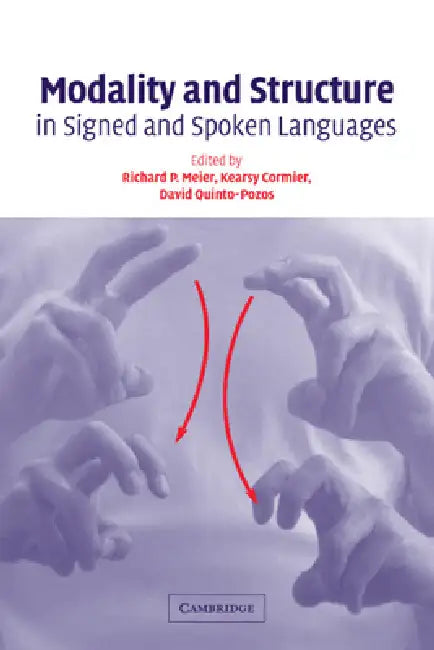 Modality and Structure in Signed and Spoken Languages (English, Richard P. Meier | Kearsy Cormier | David Quinto-Pozos)
