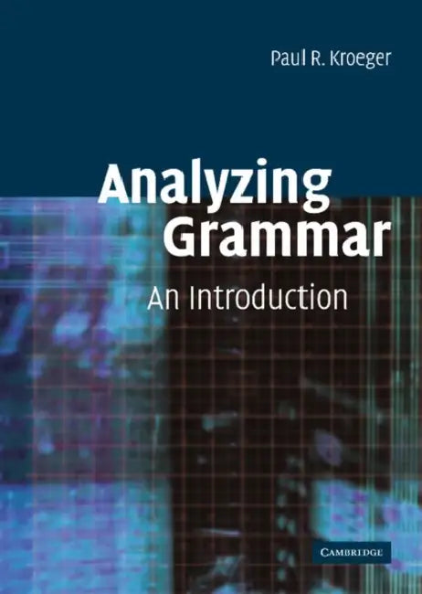 Buy Analyzing Grammar (English, Paul Kroeger) — BookShops.in