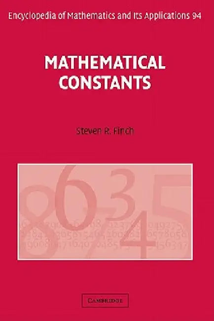 Buy Mathematical Constants (English, S. Finch | Steven R. Finch | G. -C Rota) — BookShops.in