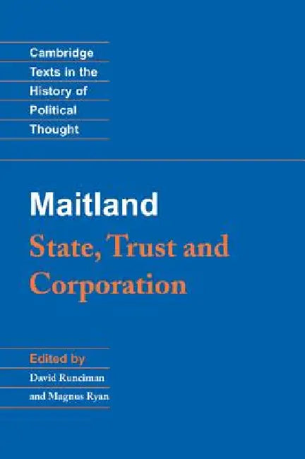 Buy Maitland (English, F. W. Maitland | David Runciman | Magnus Ryan) — BookShops.in
