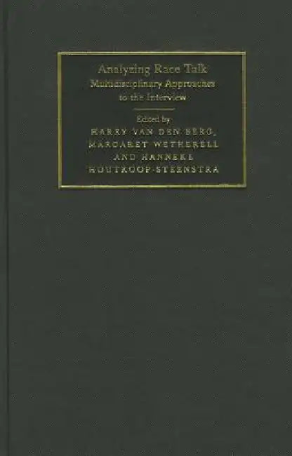 Buy Analyzing Race Talk (English, Harry Van Den Berg | Margaret Wetherell | Hanneke Houtkoop-Steenstra) — BookShops.in