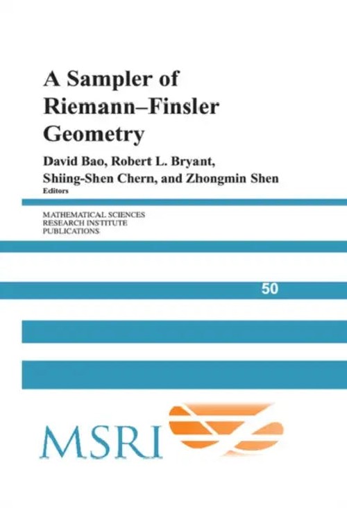 A Sampler of Riemann-Finsler Geometry - David Bao view 4