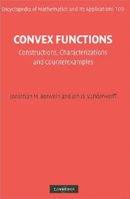 Buy Convex Functions (English, Jonathan M. Borwein | Jon D. Vanderwerff) — BookShops.in