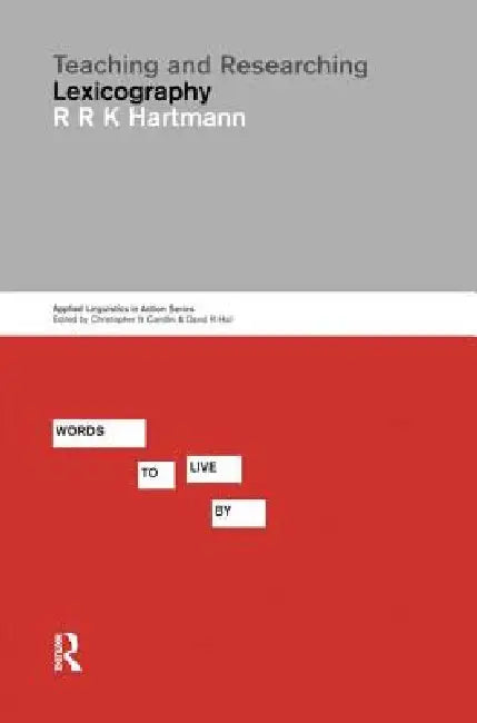 Buy Teaching and Researching Lexicography (English, Reinhard R. K. Hartmann) — BookShops.in