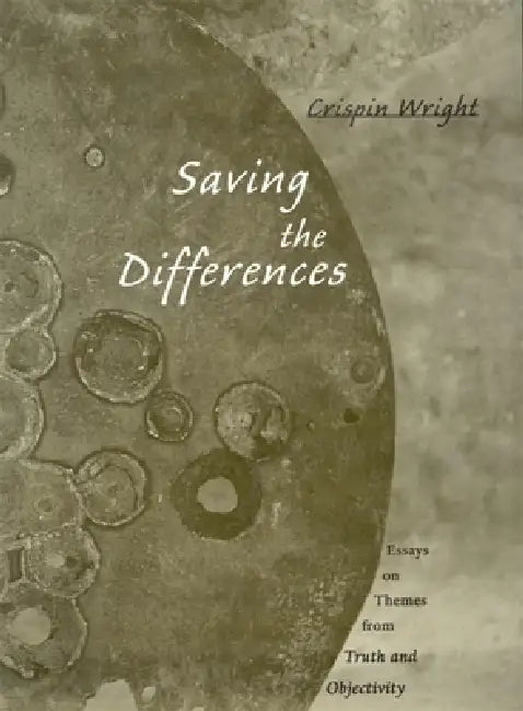 Buy Saving the Differences (English, Crispin Wright) — BookShops.in
