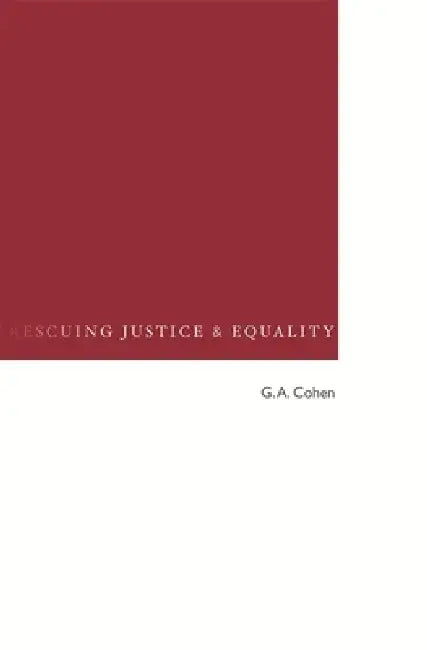 Rescuing Justice and Equality (English, G. A. Cohen)