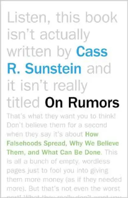 On Rumors (English, Cass R. Sunstein)