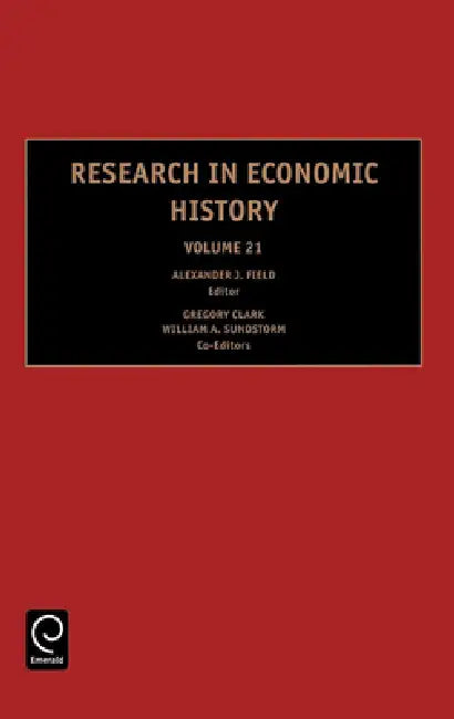 Buy Res in Economic History Rehi21 H (English, Gregory Clark | Alexander J. Field | William A. Sundstrom) — BookShops.in
