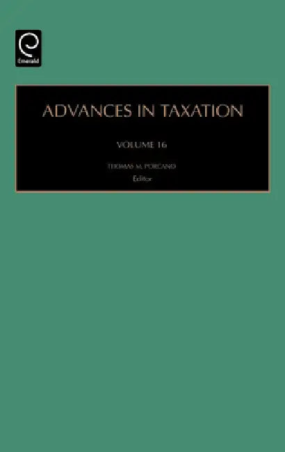 Buy Advances in Taxation (English, Thomas M. Porcano) — BookShops.in