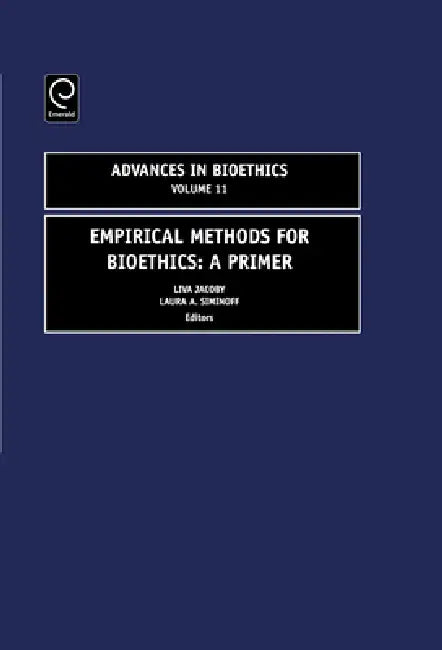Buy Empirical Methods for Bioethics (English, Liva Jacoby | Laura A. Siminoff | Robert Baker) — BookShops.in