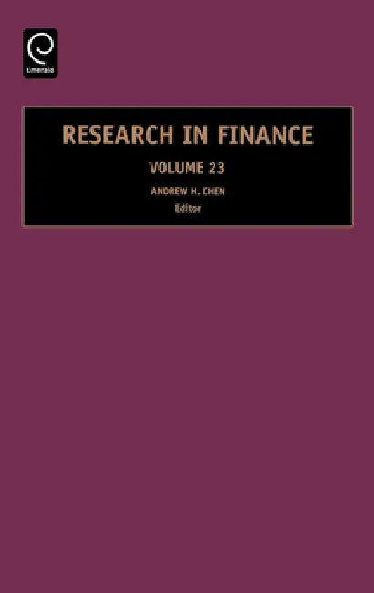 Buy Research in Finance (English, Andrew H. Chen) — BookShops.in