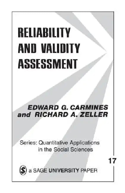 Reliability and Validity Assessment (English, Edward G. Carmines | Richard A. Zeller)