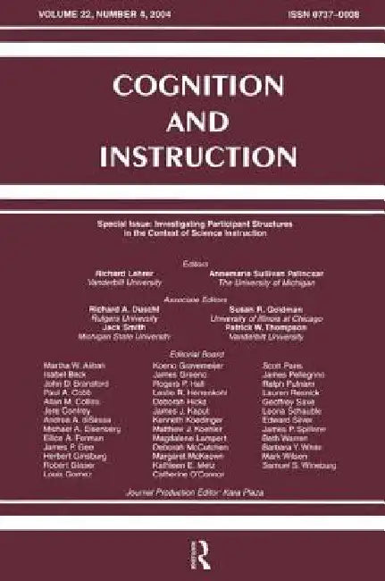 Buy Investigating Participant Structures in the Context of Science Instruction (English, Richard Lehrer | Annemarie Sulli Palincsar) — BookShops.in
