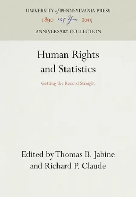 Human Rights and Statistics (English, Thomas B. Jabine | Richard Pierre Claude)
