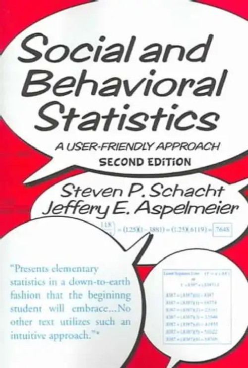 Social and Behavioral Statistics by Steven P. Schacht – Routledge Hardcover view 2