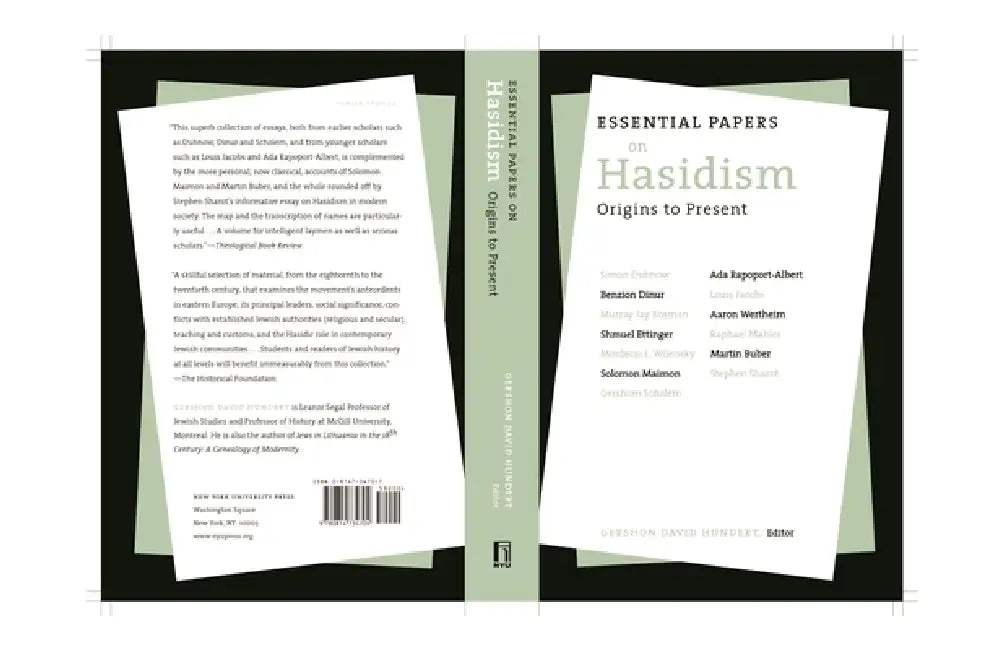 Buy Essential Papers on Hasidism: Origins to Present - Gershon David Hundert, New York University Press, English, Paperback — BookShops.in