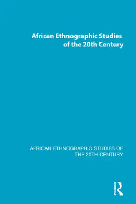 Buy African Ethnographic Studies of the 20th Century (English) — BookShops.in