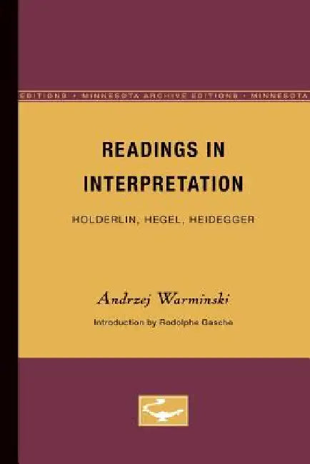 Readings in Interpretation (English, Andrzej Warminski)