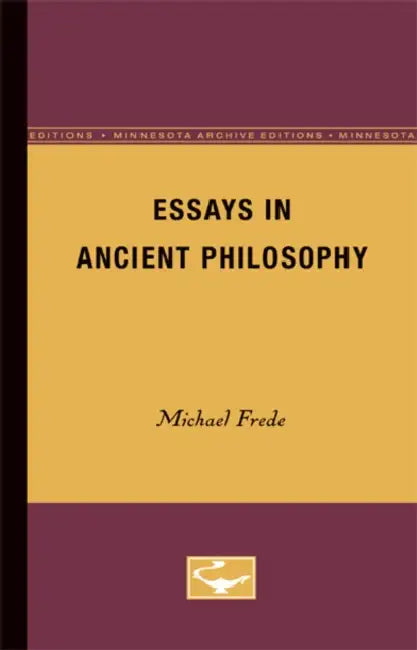 Essays in Ancient Philosophy (English, Michael Frede)