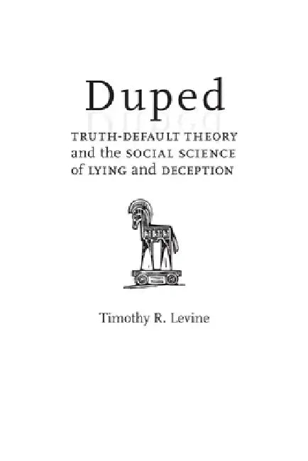 Buy Duped (English, Timothy R. Levine) — BookShops.in