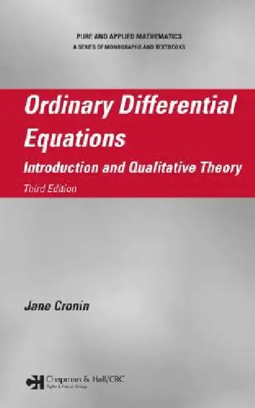 Ordinary Differential Equations: Introduction And Qualitative Theory – Jane Cronin – CRC Press view 2