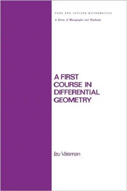 Buy A First Course in Differential Geometry (English, Vaisman) — BookShops.in