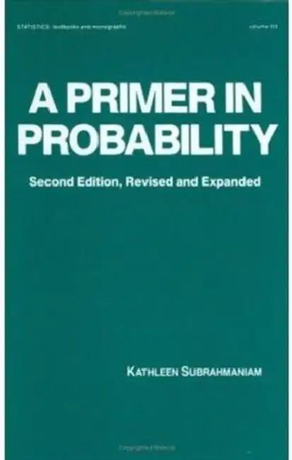 Buy A Primer in Probability (English, Kathleen Subrahmaniam) — BookShops.in