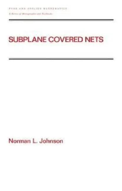 Buy Subplane Covered Nets (English, Norman L. Johnson) — BookShops.in