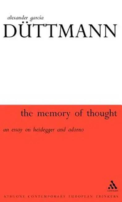 Buy Memory of Thought (English, Alexander Garcia Duttmann) — BookShops.in
