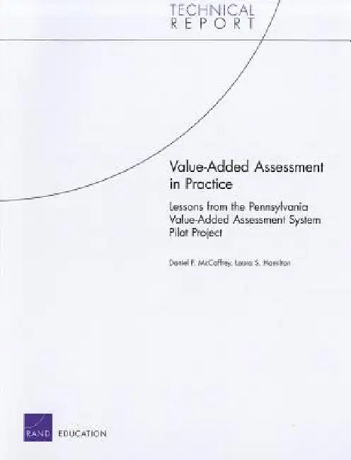 Value-Added Assessment in Practice (English, Daniel F. McCaffrey | Laura S. Hamilton)