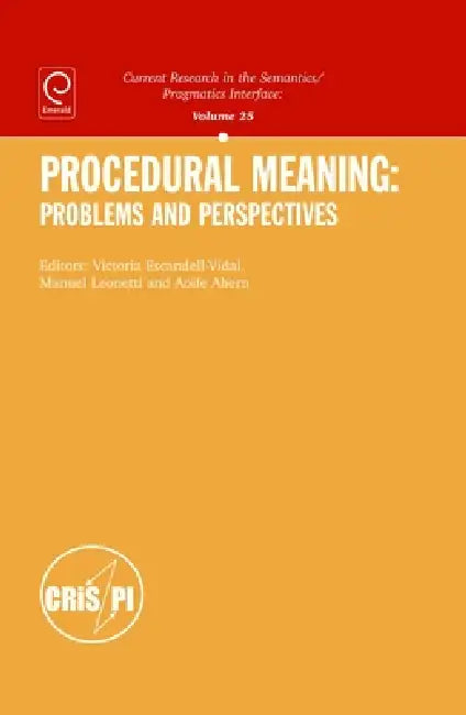 Procedural Meaning (English, Victoria Escandell-Vidal | Manuel Leonetti | Aoife Ahern)