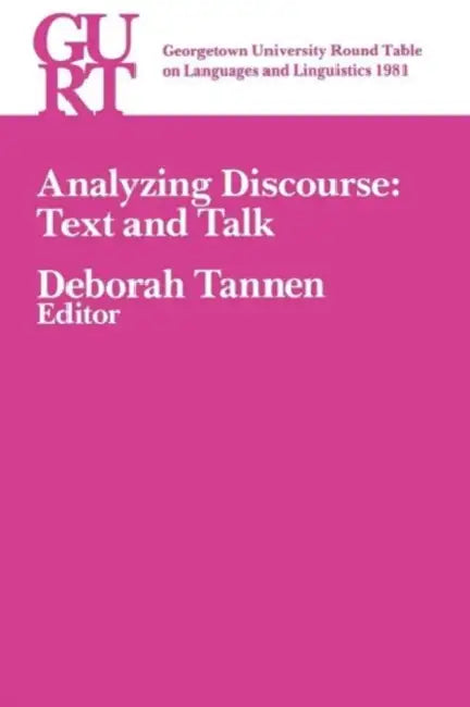 Buy Analyzing Discourse (English, Deborah Tannen) — BookShops.in