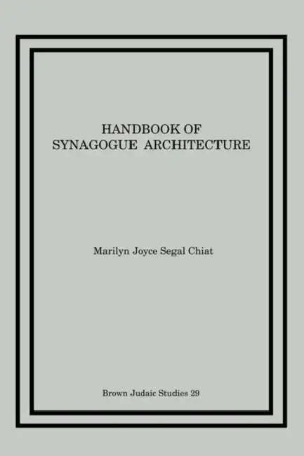 Buy Handbook of Synagogue Architecture (English, Marilyn Joyce Segal Chiat) — BookShops.in