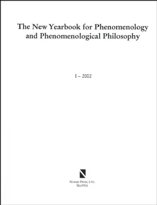 The New Yearbook for Phenomenology and Phenomenological Philosophy – Burt Hopkins view 2
