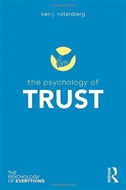 Buy The Psychology of Trust (English, Ken Rotenberg) — BookShops.in