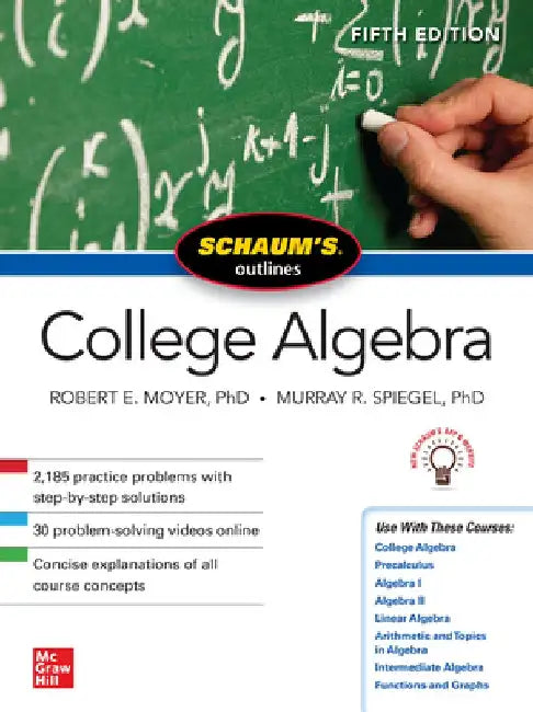 Buy Schaum's Outline of College Algebra, Fifth Edition (English, Murray R. Spiegel) — BookShops.in