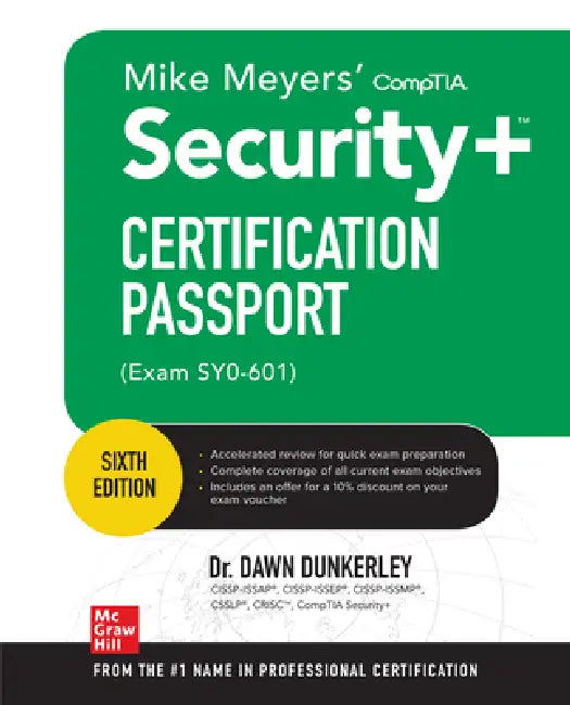 Buy Mike Meyers' Comptia Security+ Certification Passport, Sixth Edition (Exam Sy0-601) | by Dawn Dunkerley | McGraw-Hill Companies | by Dawn Dunkerley | McGraw-Hill Companies | by Dawn Dunkerley | McGraw-Hill Companies | by Dawn Dunkerley | McGraw-Hill Companies | by Dawn Dunkerley | McGraw-Hill Companies | by Dawn Dunkerley | McGraw-Hill Companies | by Dawn Dunkerley | McGraw-Hill Companies | by Dawn Dunkerley | McGraw-Hill Companies | by Dawn Dunkerley | McGraw-Hill Companies | by Dawn Dunkerley  — BookShops.in