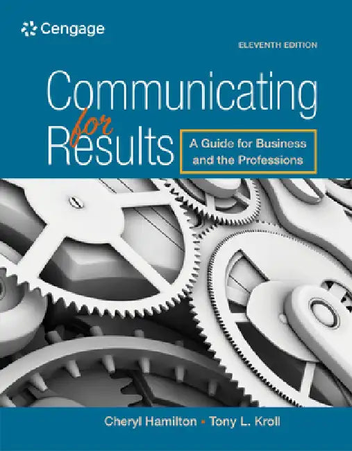 Communicating for Results (English, Cheryl Hamilton)