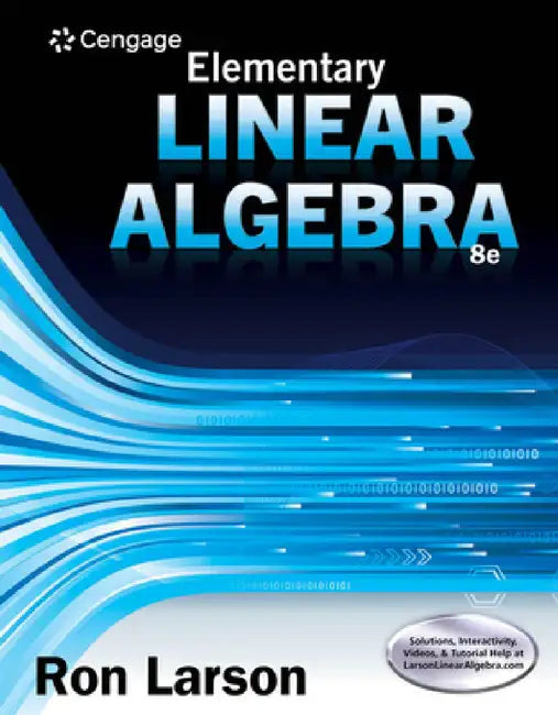 Buy Elementary Linear Algebra (English, Ron Larson) — BookShops.in