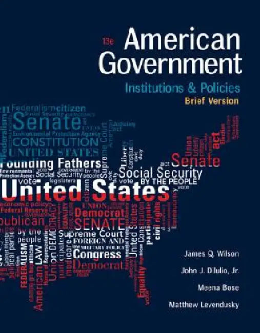 Buy American Government (English, James Wilson | John Dilulio | Meena Bose) — BookShops.in