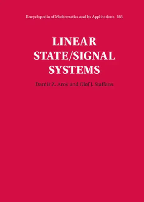 Buy Linear State/Signal Systems (English, Damir Z. Arov | Olof J. Staffans) — BookShops.in