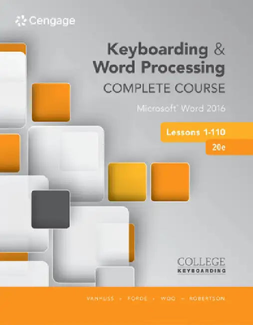 Buy Keyboarding and Word Processing Complete Course Lessons 1-110: Microsoft Word 2016 with SAM Integration | Bookshops.in — BookShops.in