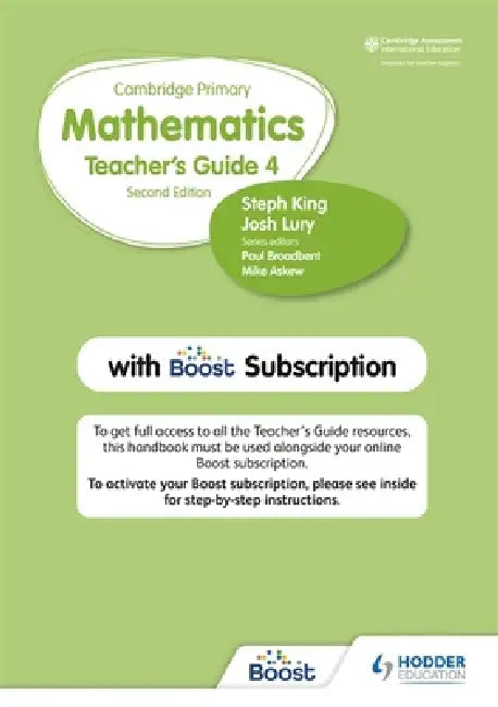 Cambridge Primary Mathematics Teacher's Guide Stage 4 with Boost Subscription (English, Steph King | Josh Lury)