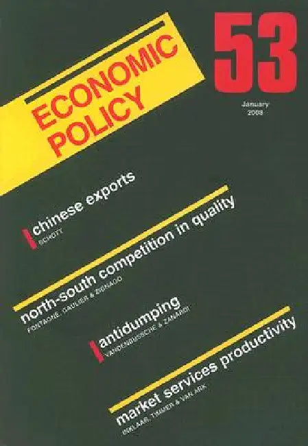 Buy Economic Policy 53 (English, de Menil | Bertola | Martin) — BookShops.in