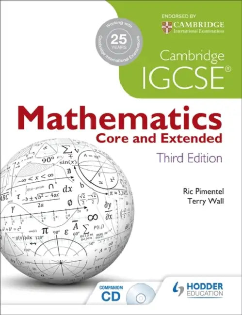 Buy Cambridge Igcse Mathematics Core and Extended 3ed + CD (English, Terry Wall | Ric Pimentel) — BookShops.in